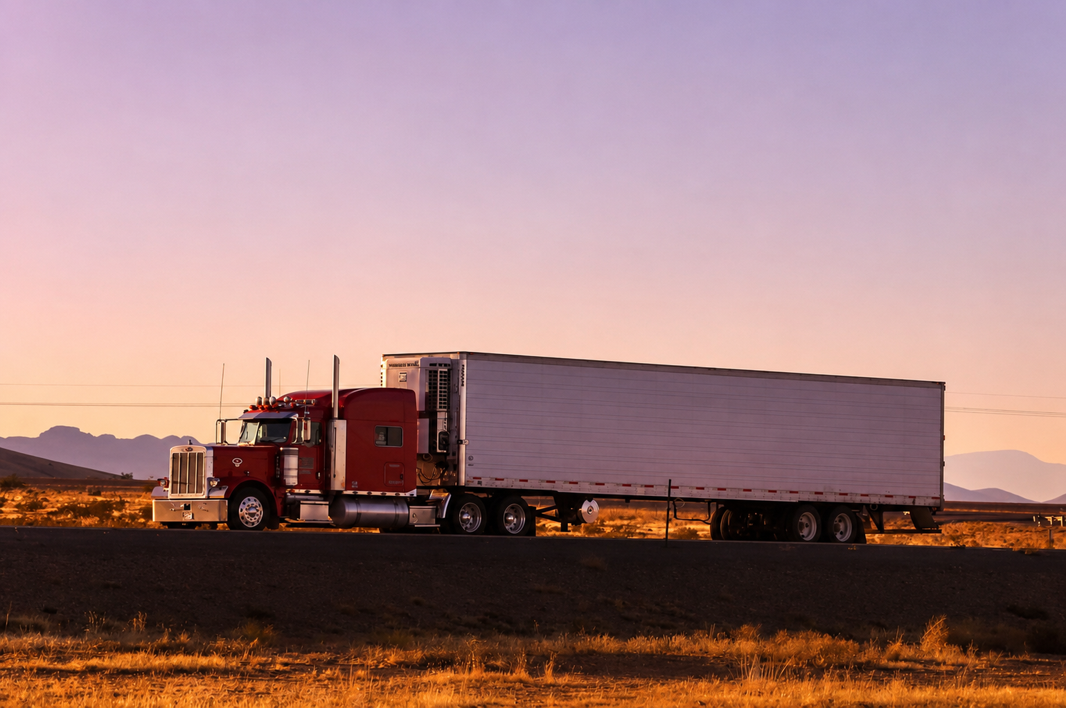Freight transportation truck